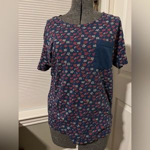 BDG Ditsy Floral Standard-Fit Wide Neck Tee